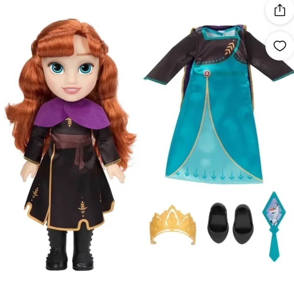 Disney Frozen Anna Fashion Set 12 Inch Doll with 2 Full Outfits